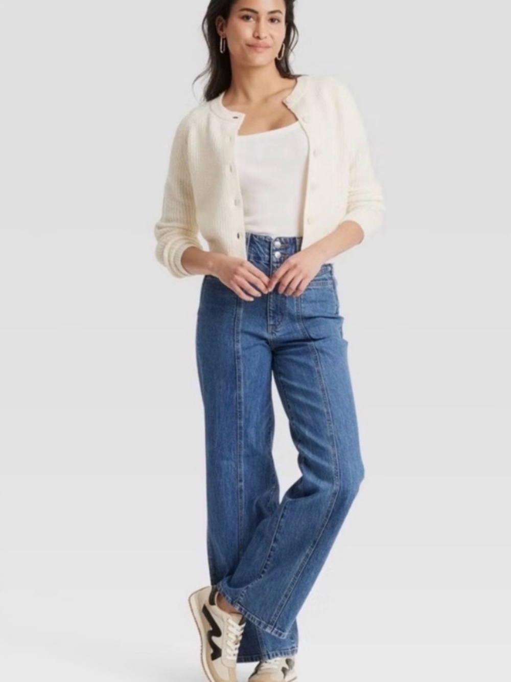 Universal Thread High-Rise Tailored Wide-Leg Women’s Jeans - Blue